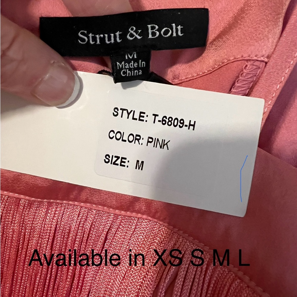 NWT Strut & Bolt Erini Fringe Crop Top - Picture 5 of 10